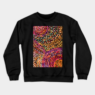 Light spiral merry go round (bright orange) Crewneck Sweatshirt